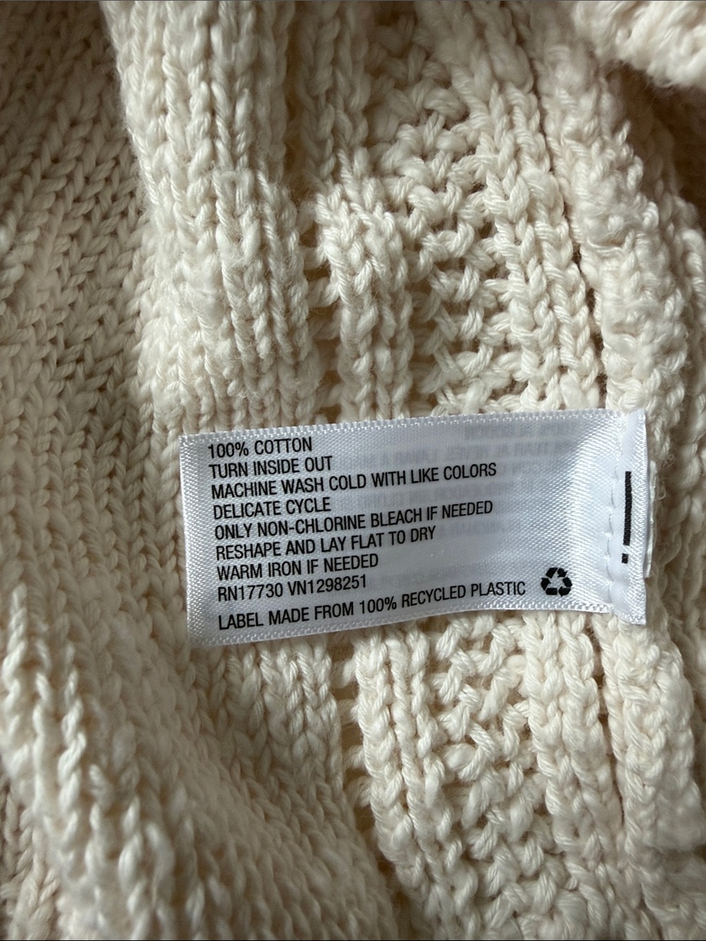 Universal Thread Cream Scallop Collar Short Sleeve Knit Sweater - Picture 6 of 6
